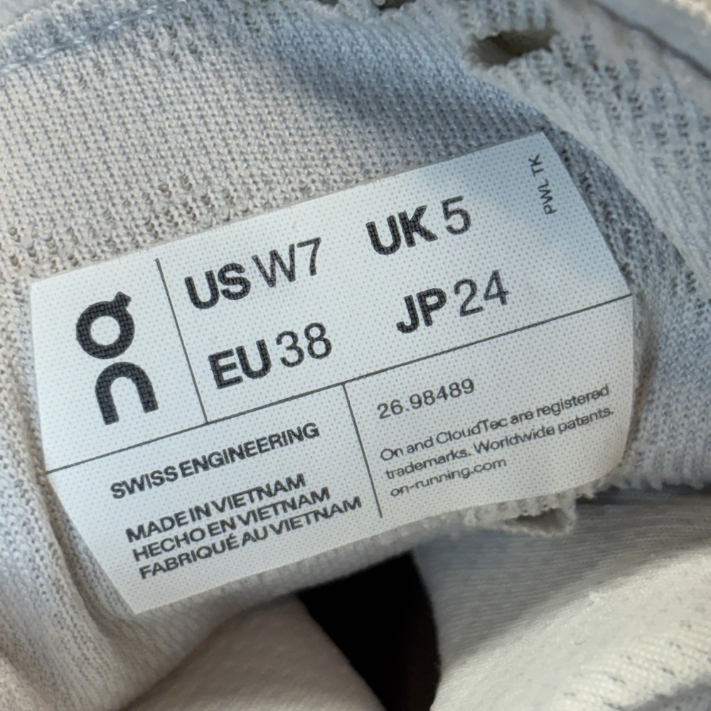 On Cloudnova Running Trainers Womens Size US 7 Limelight Eclipse Swiss Gym Shoes - Picture 11 of 13